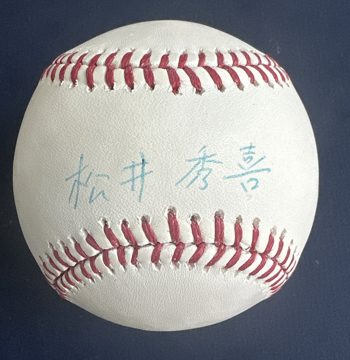 HIDEKI MATSUI Signed MLB BASEBALL YANKEES JAPANESE Autograph Steiner & Mlb Coa