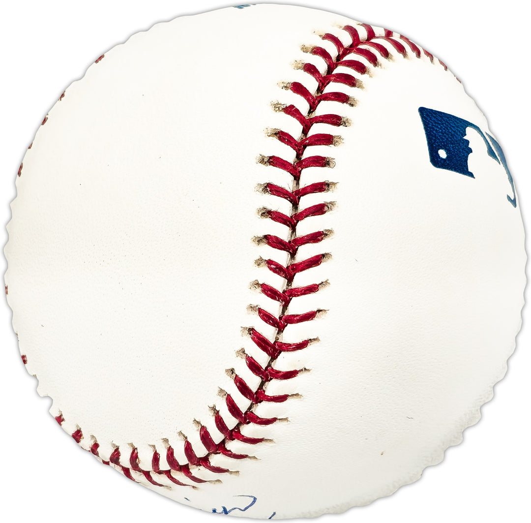 Gene Oliver Signed Official MLB Baseball Chicago Cubs "69 Cubs #12" Beckett QR