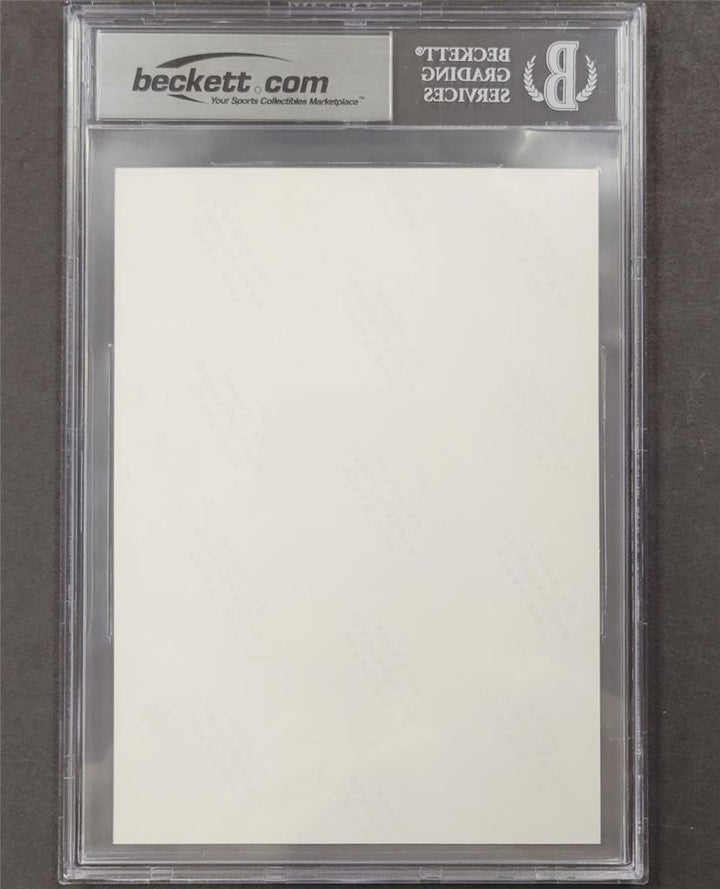 Kareem Abdul-Jabbar signed Lakers 5x7 Promo Photo Card autograph ~ Beckett BAS