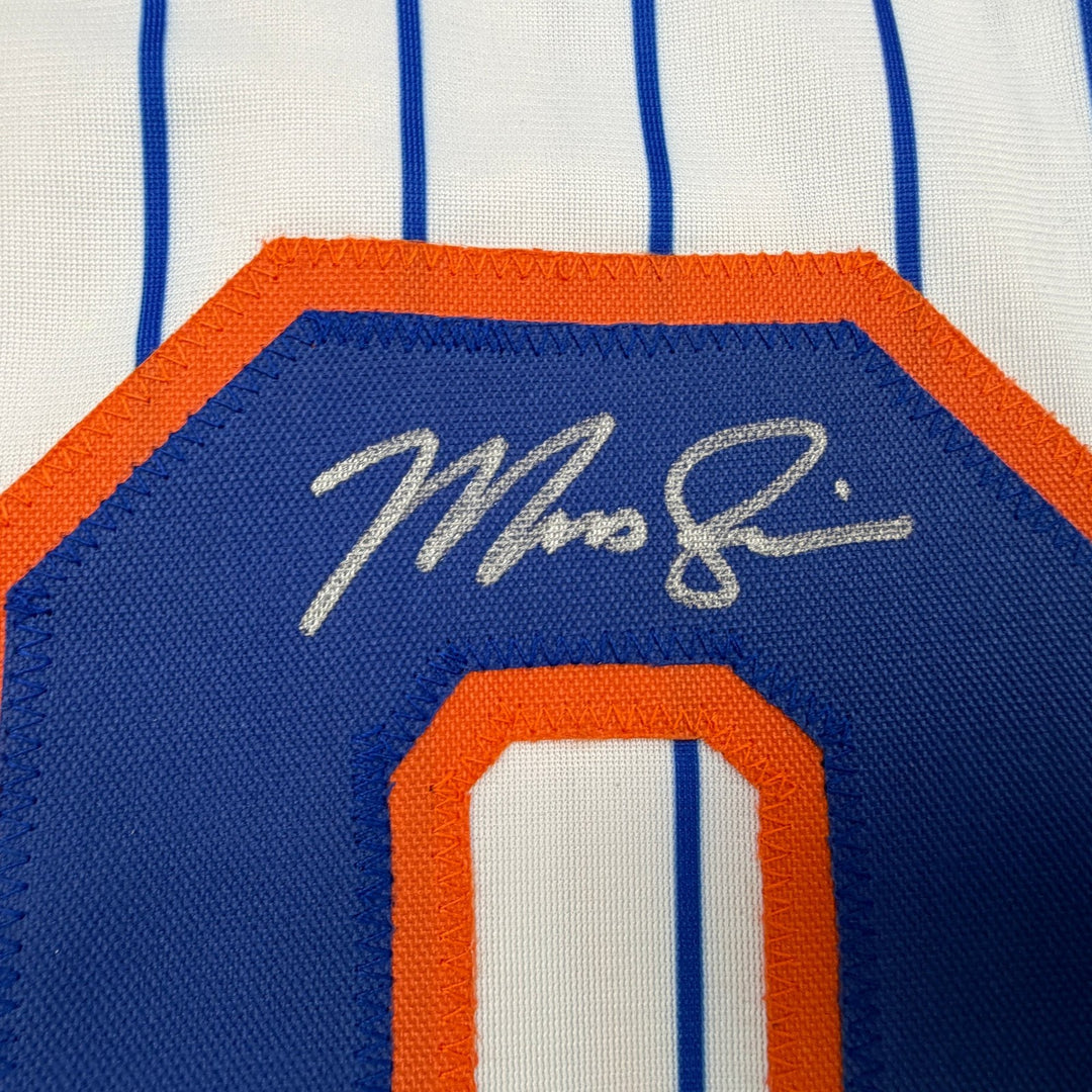 Autographed/Signed Marcus Semien New York Pinstripe Baseball Jersey Beckett COA