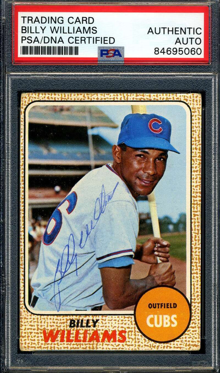 Billy Williams PSA DNA Signed 1968 Topps Autograph