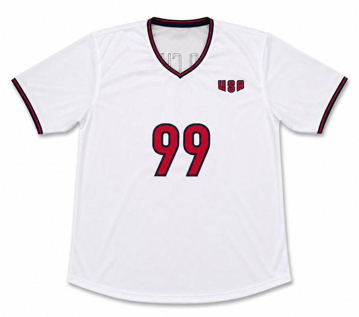 Team USA 1999 Women's World Cup Champions Signed White Jersey With 8 Sigs Hamm