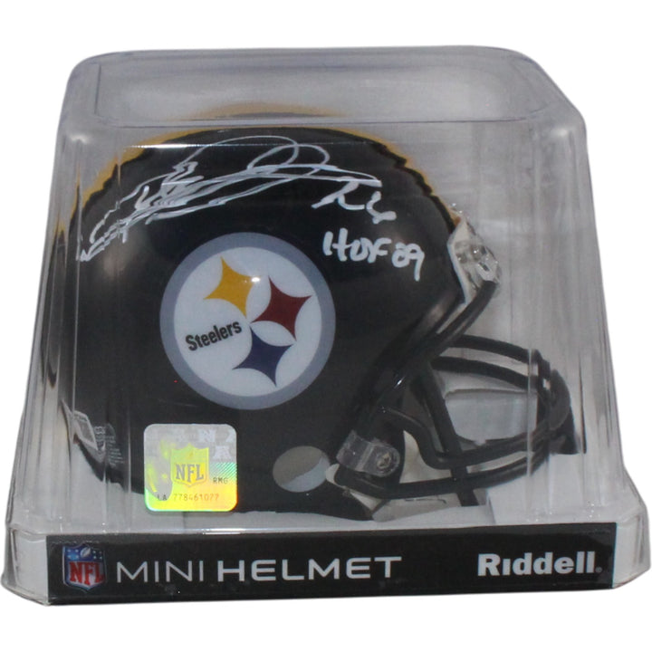 Rod Woodson Autographed Pittsburgh Steelers VSR4 Mini Helmet HOF Beckett W 55061