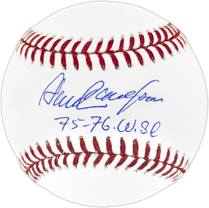 Dave Concepcion Signed MLB Baseball Reds "75-76 WSC" Beckett QR 253168