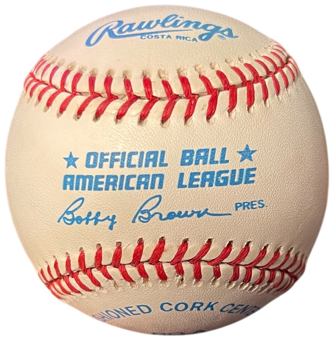Phil Rizzuto signed ROAL Rawlings Official American League Baseball- COA-NYY/HOF