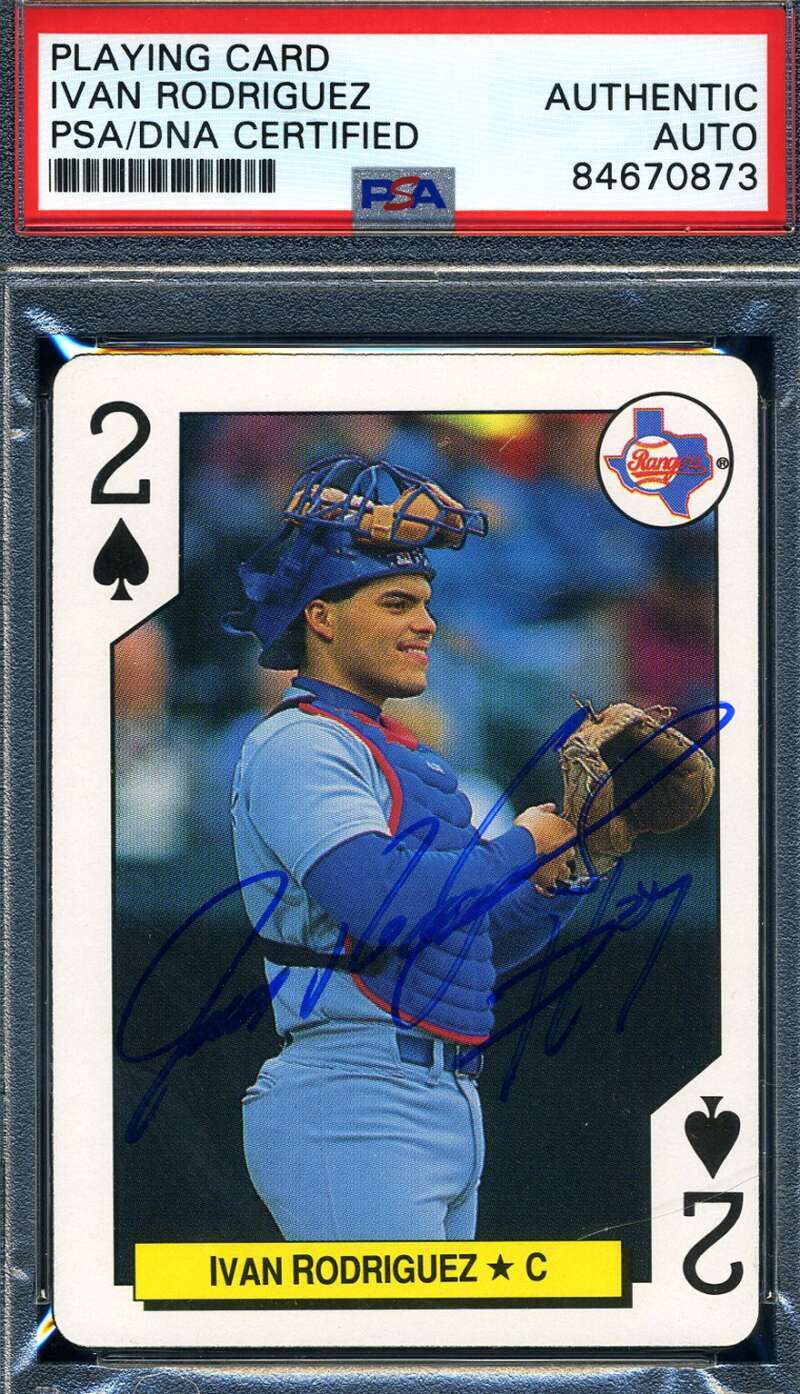 Ivan Rodriguez PSA DNA Signed 1992 Major League All Stars Autograph