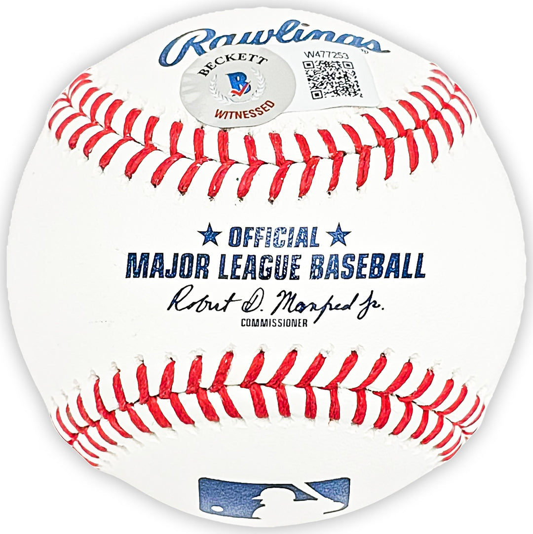 Wade Boggs Signed MLB Baseball Red Sox "5x AL Batting Champ" Beckett Wit