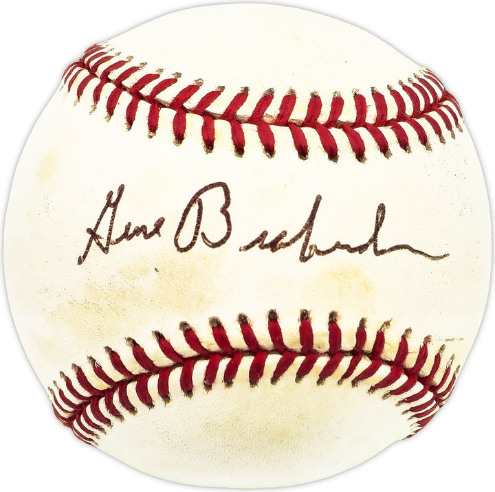 Gene Brabender Signed AL Baseball Orioles, Pilots Beckett #BM17804