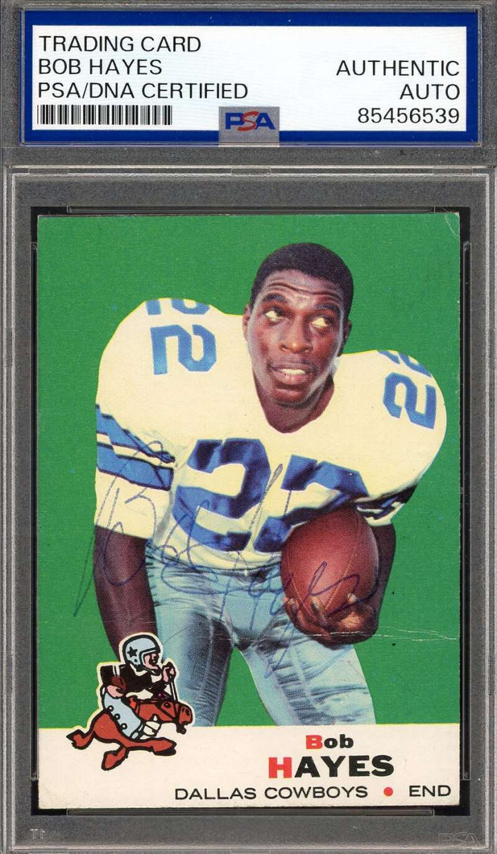 Bob Hayes PSA DNA Vintage Signed 1969 Topps Autograph