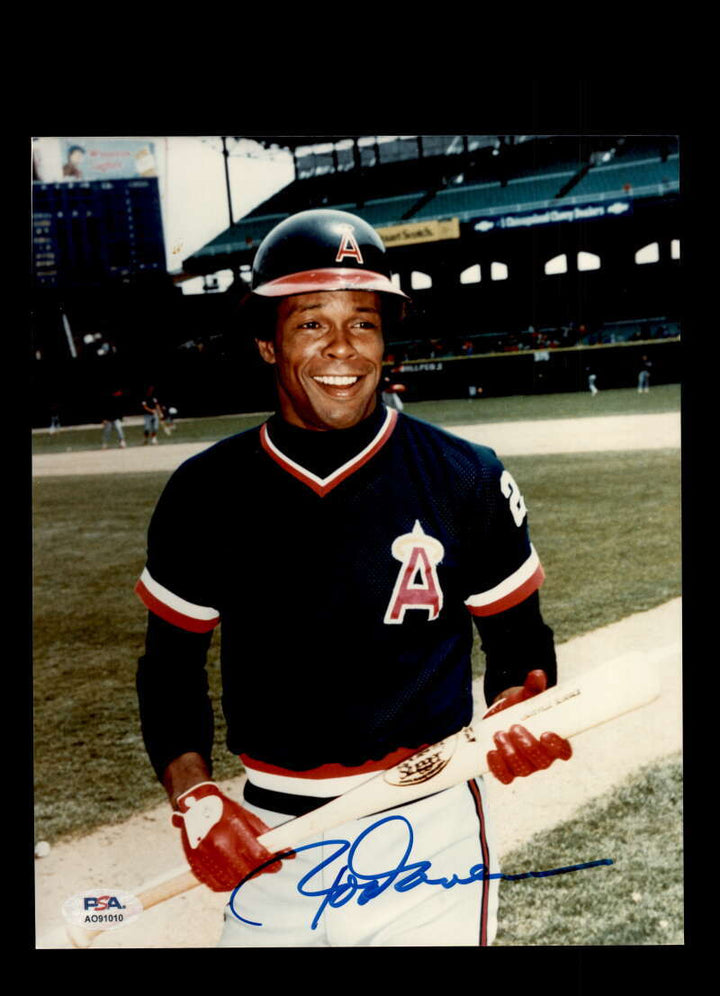 Rod Carew PSA DNA Signed 8x10 Photo Autograph Angels