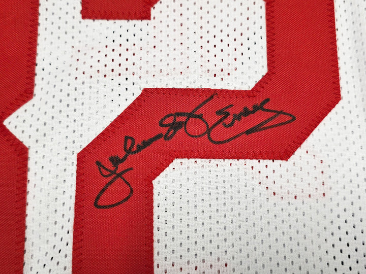 Julius Dr J Erving Signed Nets White Custom Jersey JSA Witness