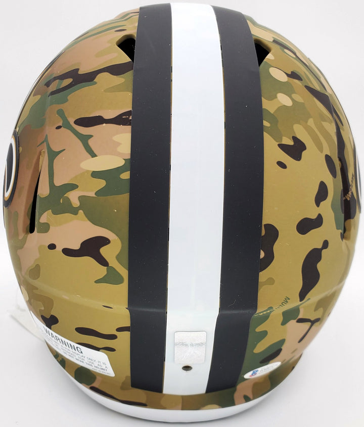 Drew Brees Signed New Orleans Saints Camo Full Size Replica Speed Helmet Beckett