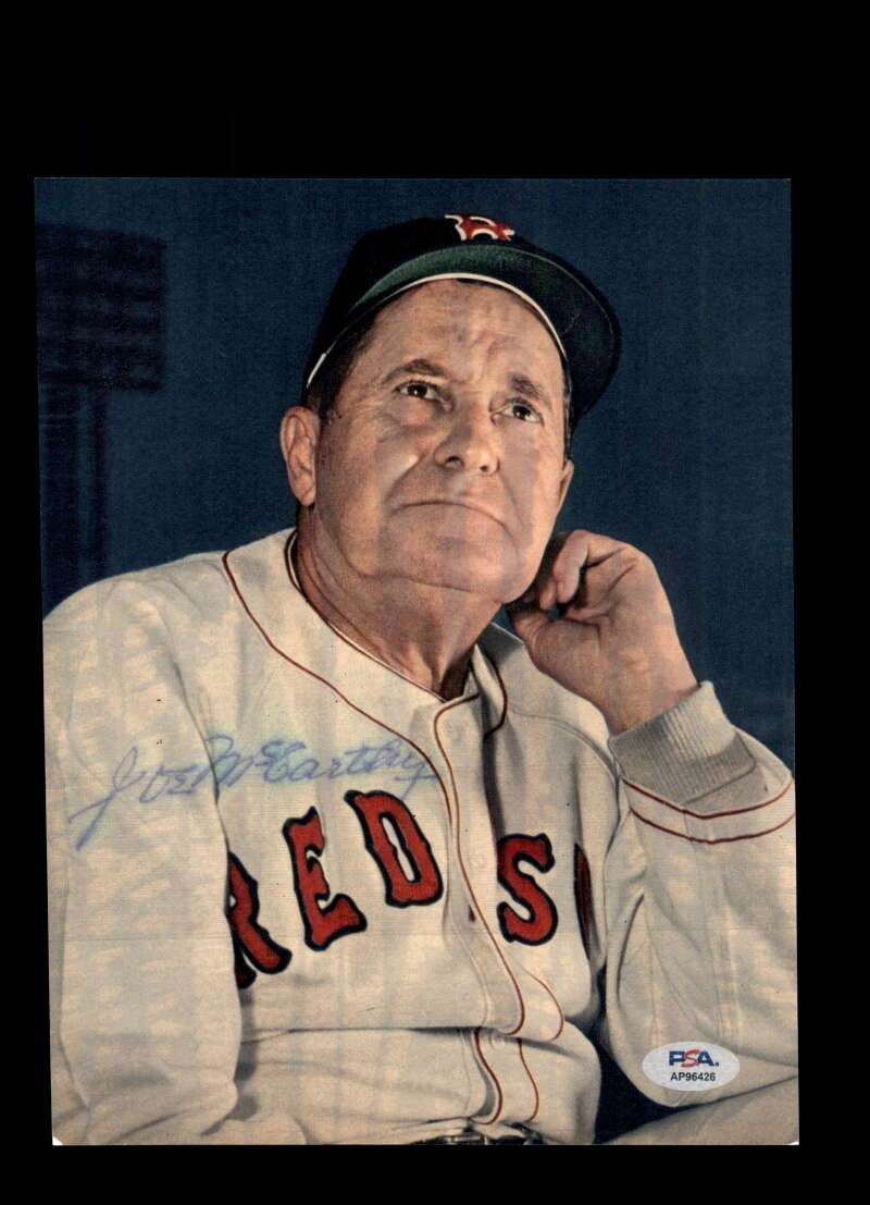 Joe McCarthy PSA DNA Signed Vintage 8x10 Photo Autograph Red Sox