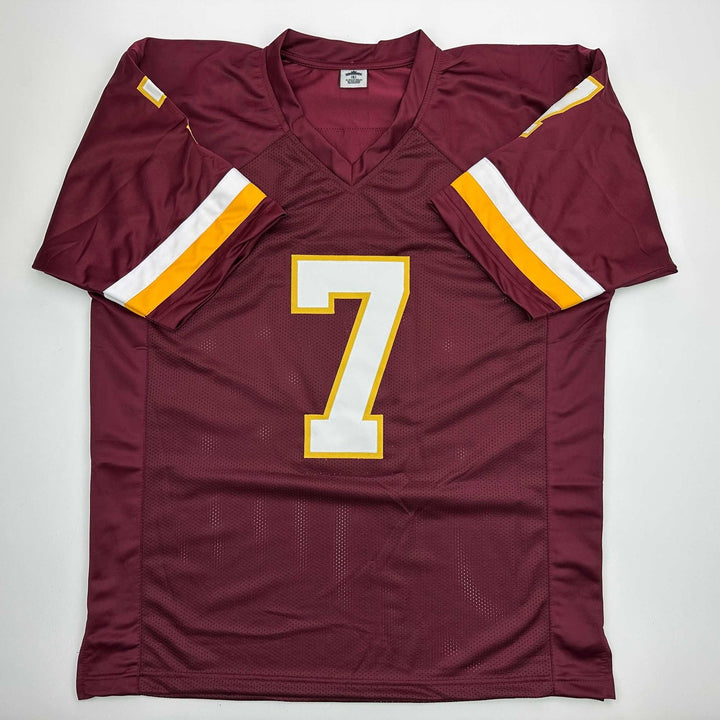 Signed JOE THEISMANN 83 MVP Washington Burgundy Jersey JSA COA Auto
