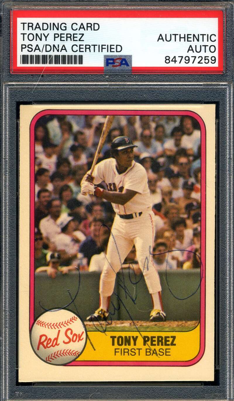 Tony Perez PSA DNA Signed 1981 Fleer Autograph