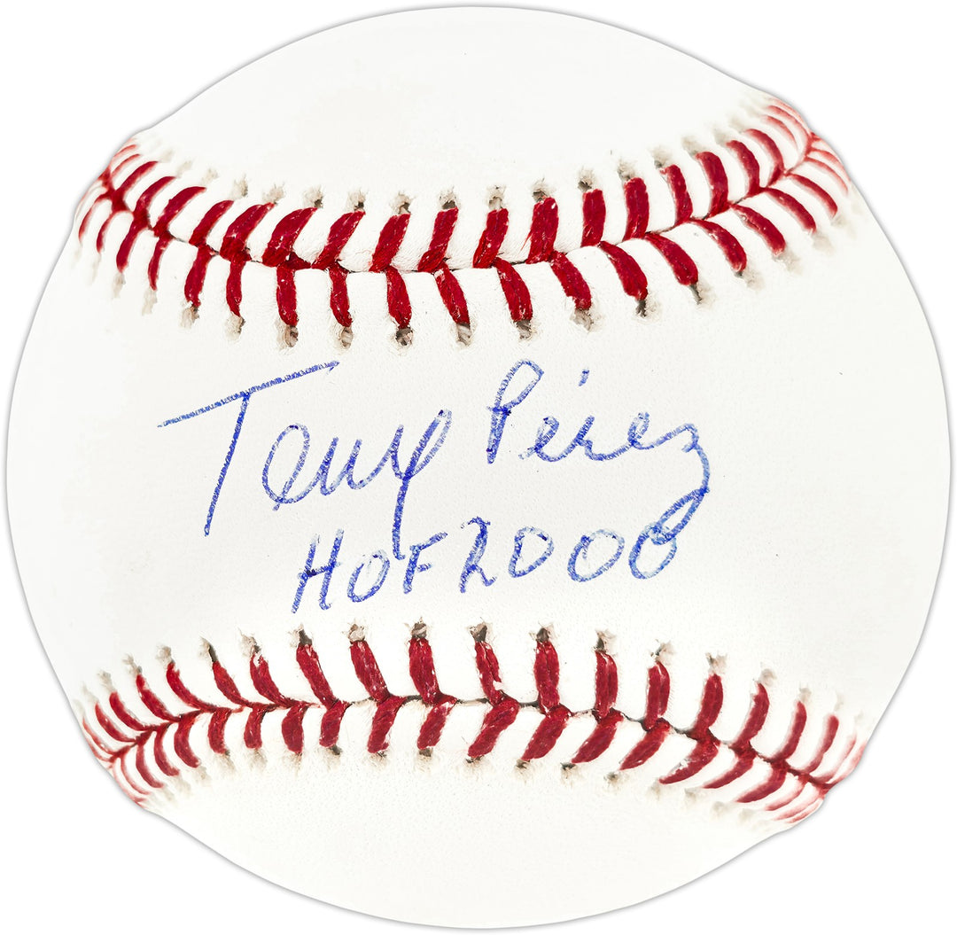 Tony Perez Signed Official MLB Baseball Cincinnati Reds "HOF 2000" JSA