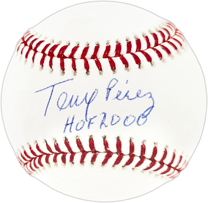 Tony Perez Signed Official MLB Baseball Cincinnati Reds "HOF 2000" JSA