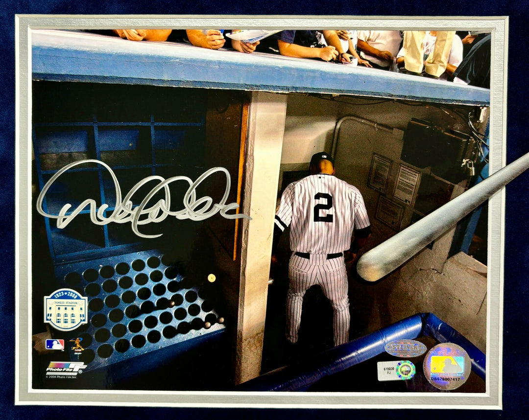 Derek Jeter Autographed New York Yankees 8x10 Photo Collage Framed COA Signed