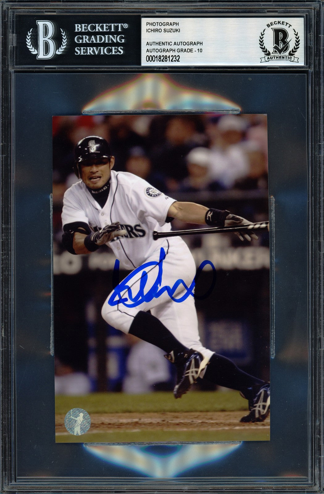 Ichiro Suzuki Autographed Signed 4x6 Photo Seattle Mariners Auto GM 10 Beckett