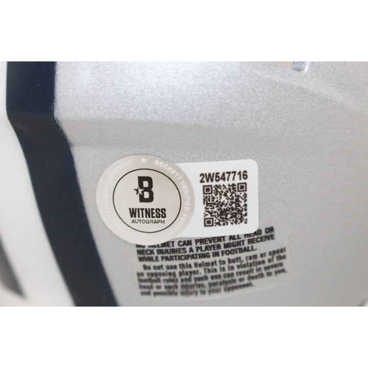 Luke Schoonmaker Signed Dallas Cowboys Mini Helmet America's Team Beckett 51148