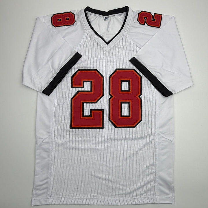 Autographed/Signed Leonard Fournette Tampa Bay White Jersey Beckett BAS COA