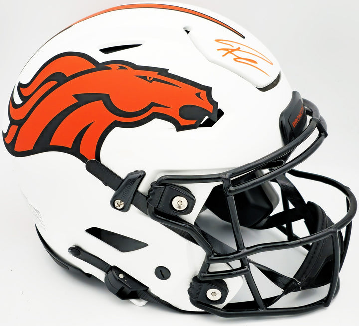 Russell Wilson Auto Broncos Lunar Eclipse White Full Hyper Flex Helmet Fanatics