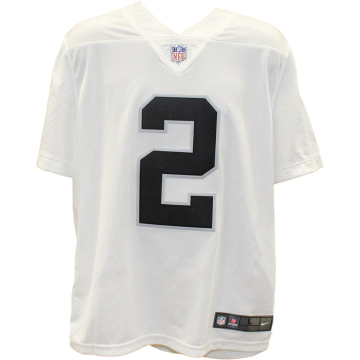 Ashton Jeanty Autographed Las Vegas Raiders Nike Sz L White Jersey Beckett 55264