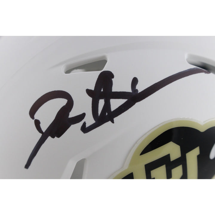 Deion Sanders Autographed Colorado Buffaloes White Mini Helmet Beckett 49662