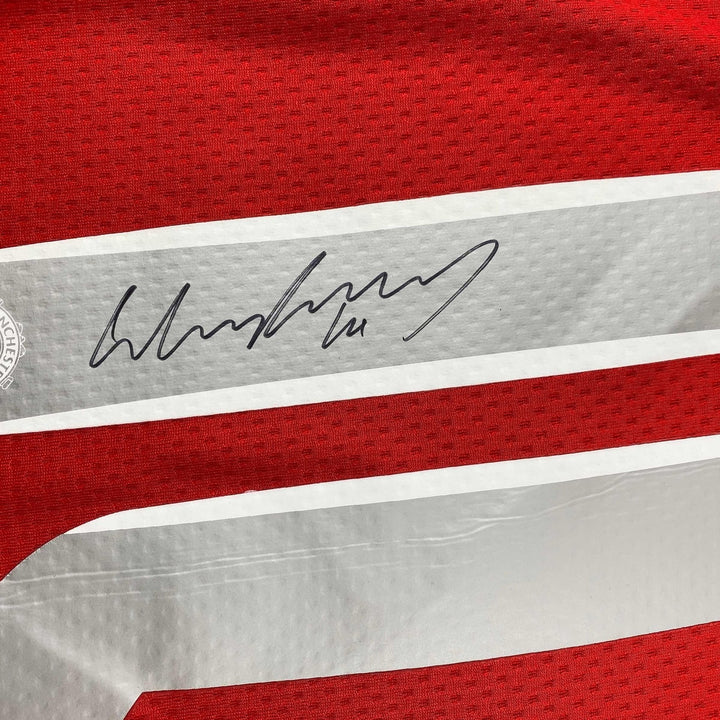 Autographed/Signed Wayne Rooney Manchester United 2008 Jersey Beckett COA