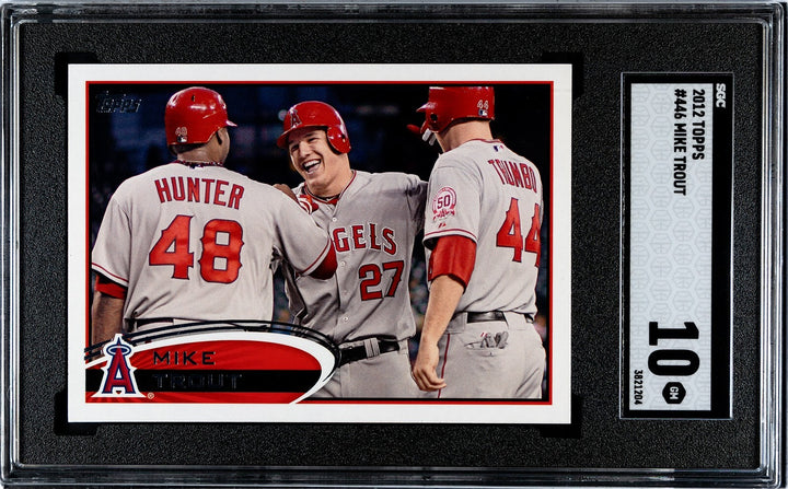 Mike Trout 2012 Topps Card #446- SGC Graded 10 Gem Mint (Los Angeles Angels)