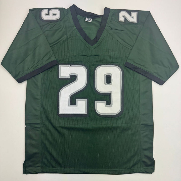 Autographed/Signed LeGarrette Blount Philadelphia Green Jersey JSA COA