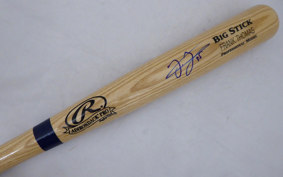 Frank Thomas Auto Blonde Rawlings Big Stick Bat White Sox Auto In Blue Beckett