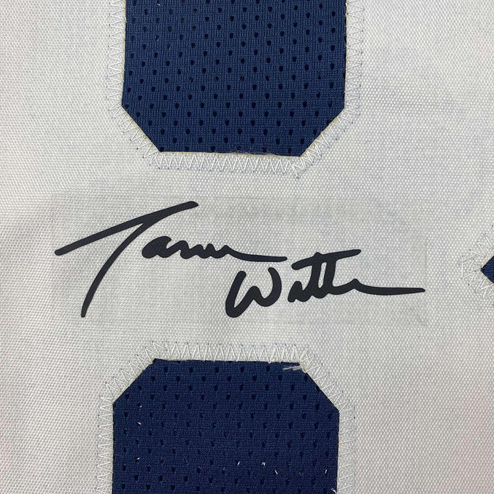 Framed Facsimile Autographed Jason Witten 33x42 Dallas Reprint Laser Auto Jersey