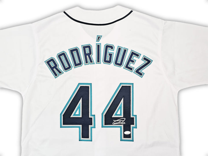 Seattle Mariners Julio Rodriguez Autographed Signed White Jersey JSA