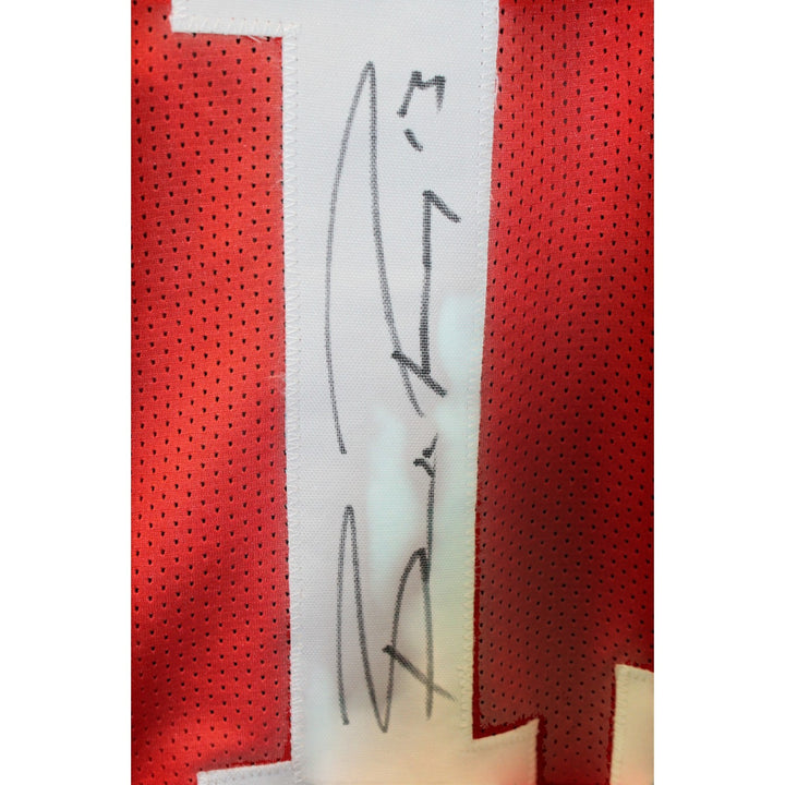 Brock Purdy Autographed/Signed Pro Style Red Sz XL Jersey Beckett Witness 56921