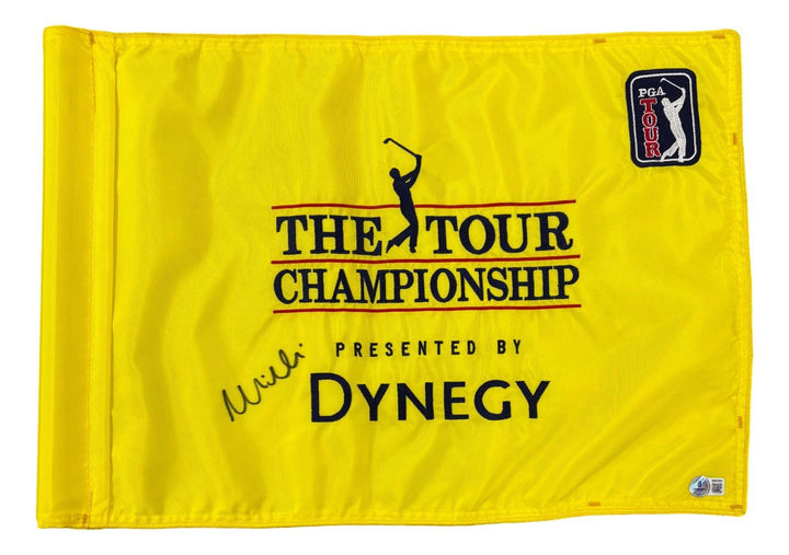 Mike Weir Signed Used 2001 PGA Tour Championship Hole 8 Flag BAS+Fanatics