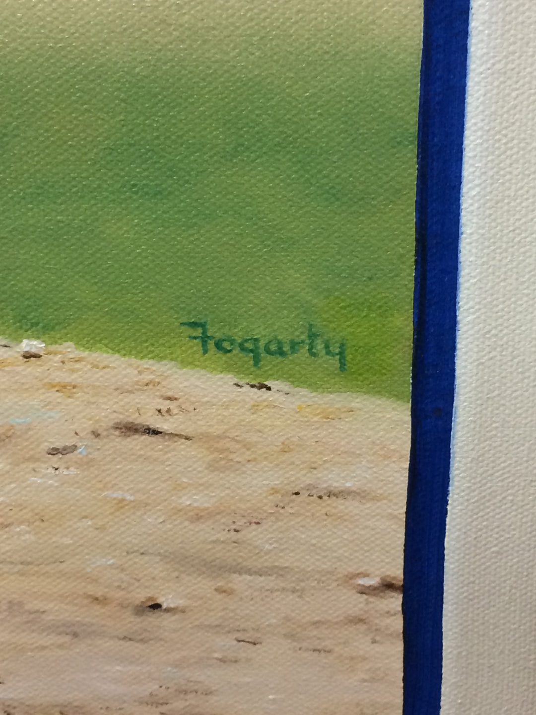 Terrence Fogarty signed original Dwight  Gooden Canvas painting auto framed 1/1