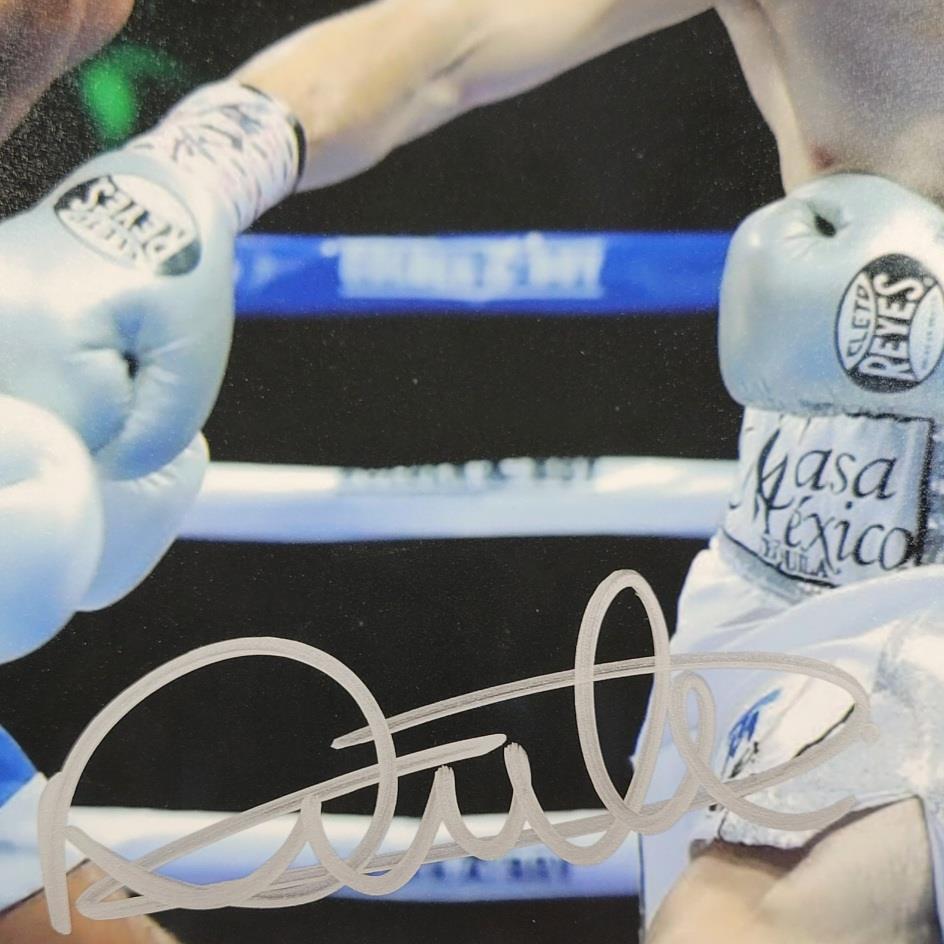 Oscar Duarte signed 8x10 photo boxing autograph ~ Beckett BAS