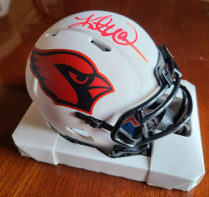 Kurt Warner BAS Beckett Signed Coa Cardinals Mini Helmet Autograph