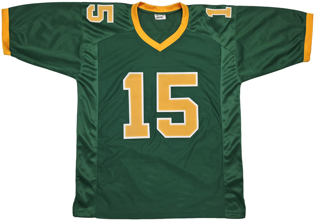 Oregon Ducks Tez Johnson Autographed Green Jersey JSA Witness