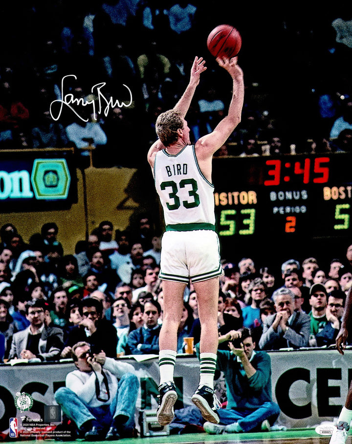 Larry Bird Signed 16x20 Photo Boston Celtics JSA