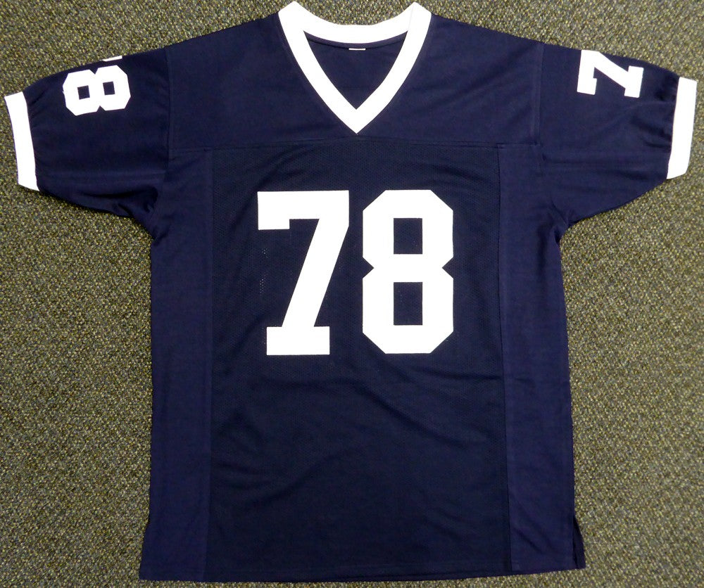 Penn State Nittany Lions Mike Munchak Autographed Signed Blue Jersey Beckett