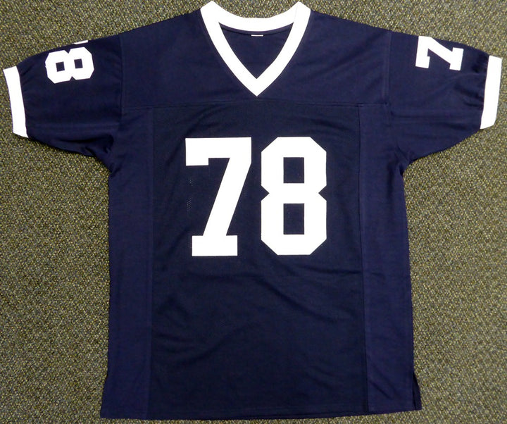 Penn State Nittany Lions Mike Munchak Autographed Signed Blue Jersey Beckett
