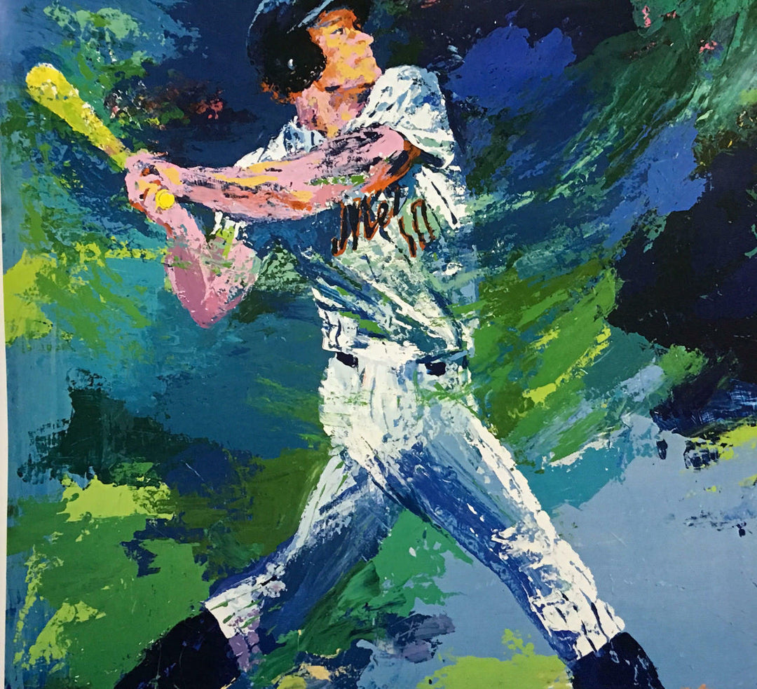 Leroy Neiman Ny Mets Rusty Staub Lithograph Poster 25x36 Vintage 1975 ORIGINAL