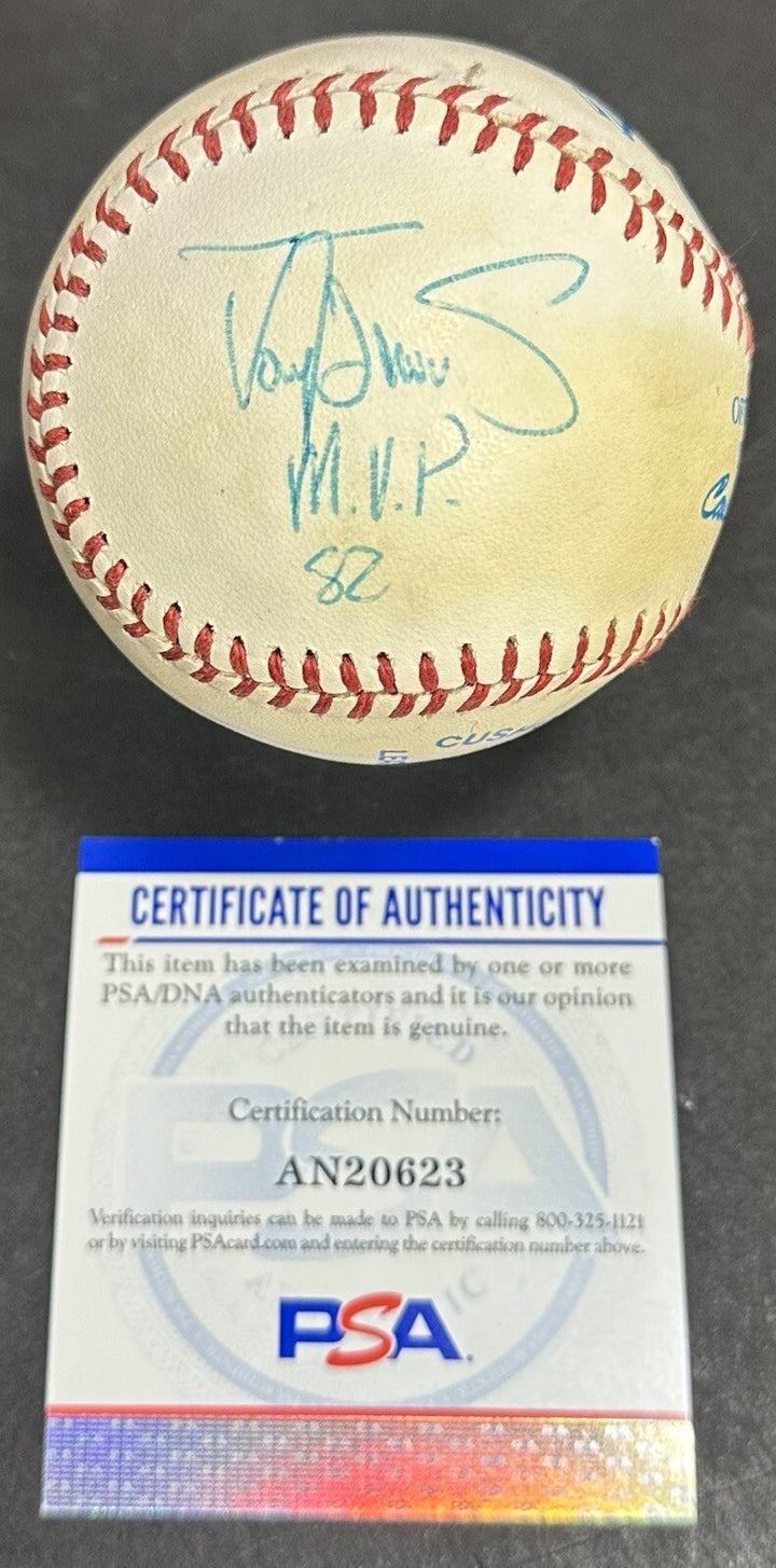 Darryl Strawberry Signed Texas League Baseball Mets 82 MVP Rookie Auto PSA COA