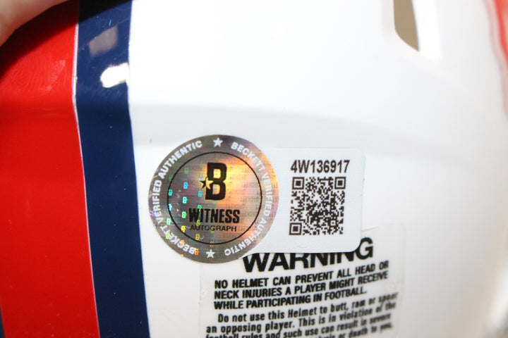 Joe Delamielleure Autographed Buffalo Bills TB Mini Helmet Beckett Witness 54745