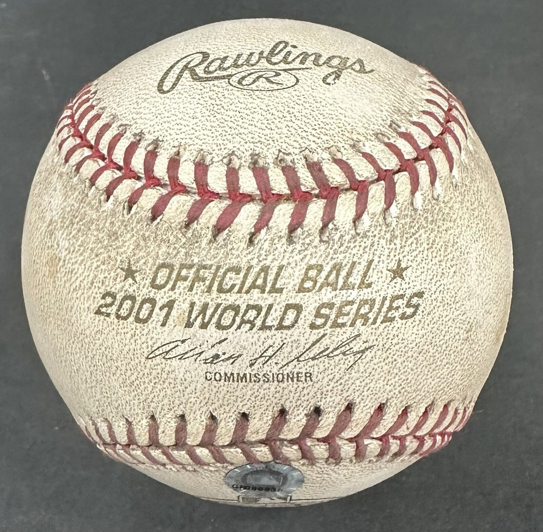 Tino Martinez Signed Game Used 2001 WS Mr November Baseball Auto Yankees MLB