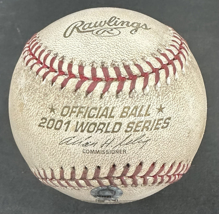 Tino Martinez Signed Game Used 2001 WS Mr November Baseball Auto Yankees MLB