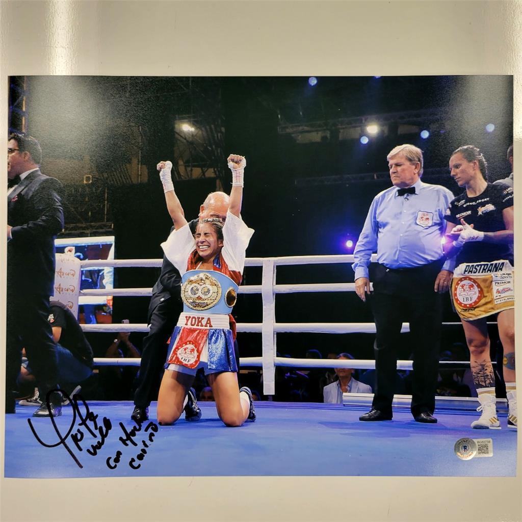 Yokasta Yoka Valle signed 11x14 photo autograph ~ Beckett BAS Holo