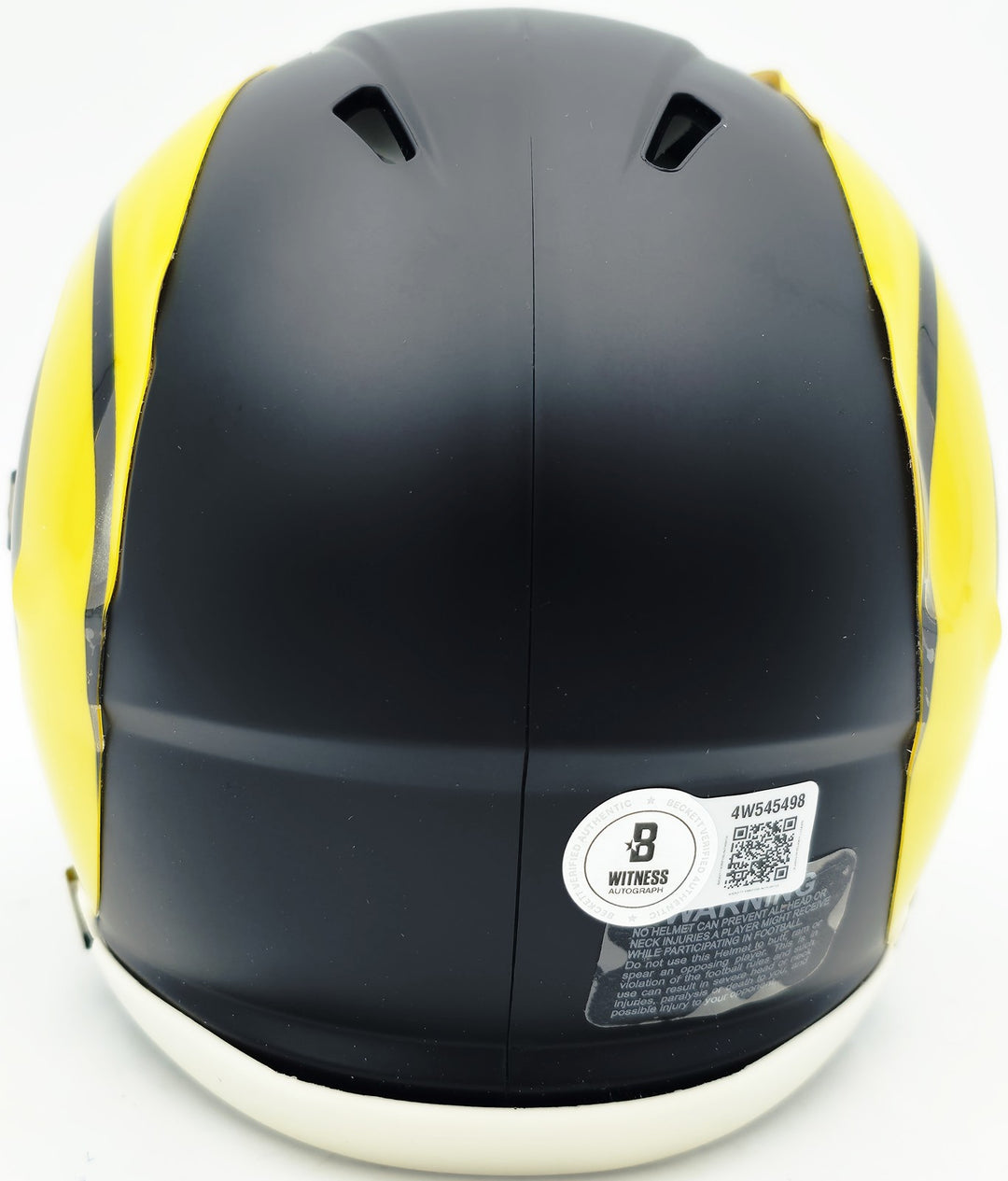 Aaron Donald Signed Rams Black Rivalries Speed Mini Helmet Beckett Witness